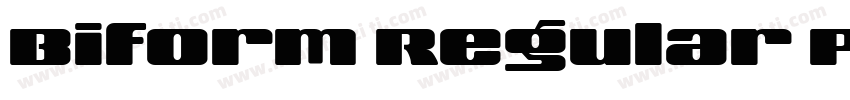 Biform Regular Pixel Typeface字体转换